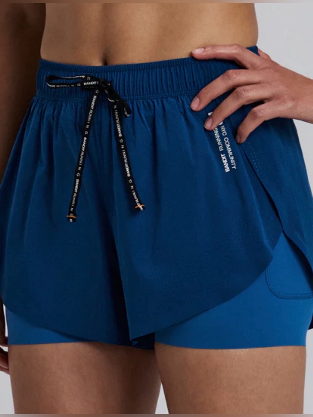 Bandit Vento 2-in-1 shorts (ink blue and Aegean)